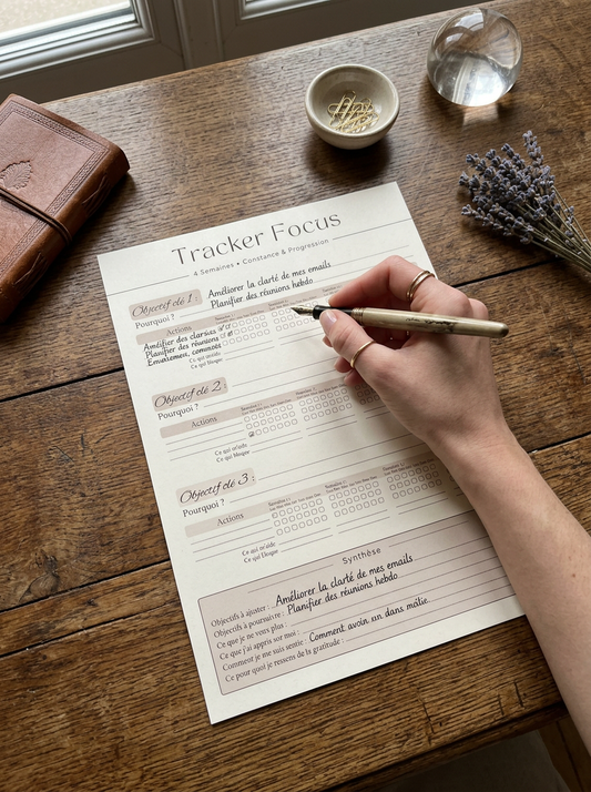 Tracker Focus — Cycle de 4 semaines